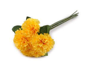 Buchet de mini-garoafe artificiale - Set de 7 tije cu flori artificiale pentru vaze și aranjamente florale