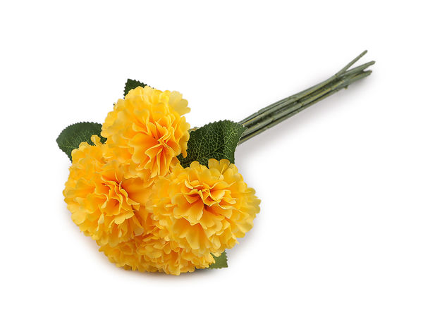 Buchet de mini-garoafe artificiale - Set de 7 tije cu flori artificiale pentru vaze și aranjamente florale