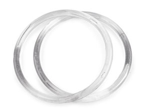 Mâner rotund premium din acril transparent pentru geantă - Mâner circular din plastic de 16 cm pentru confecționarea genților și poșetelor