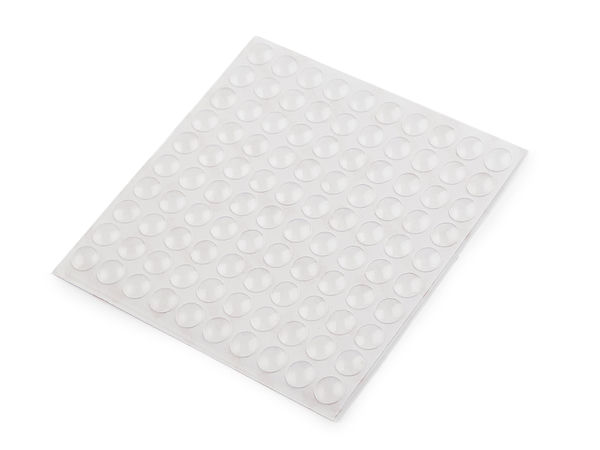 Piciorușe autoadezive din silicon transparent anti-alunecare | Amortizoare de protecție Ø10mm | Set economic 100 bucăți
