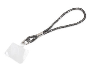 Șnur de mână cu ștrasuri pentru telefon și breloc de chei cu inserție universală sub carcasă - Pandantiv premium și accesoriu pentru geantă