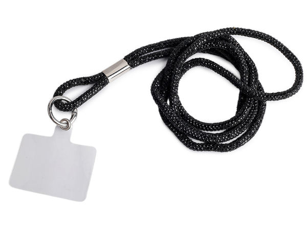 Șnur premium cu strasuri pentru telefon mobil - Curea universală de mână, breloc și accesoriu pentru geantă cu inserție securizată