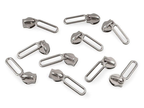 Cursor metalic premium pentru fermoare spiralate din nailon nr. 10 - Fără blocare