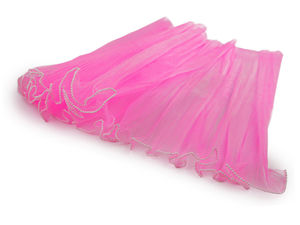 Manșetă florală elegantă din organza plisată cu margine din mărgele, lățime 48 cm - Ambalaj premium pentru flori și cadouri