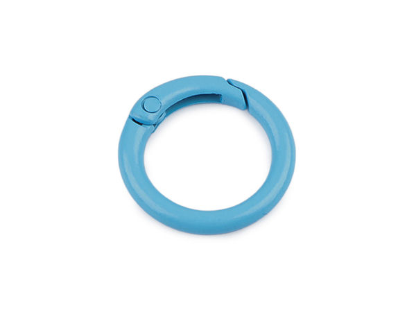 Carabină rotundă premium din metal masiv - Inel carabină lăcuit de 18 mm pentru chei, genți și accesorii
