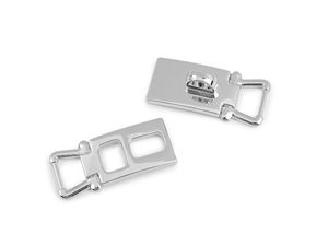 Închizătoare metalică decorativă premium pentru genți și accesorii - 10 mm, Nichel