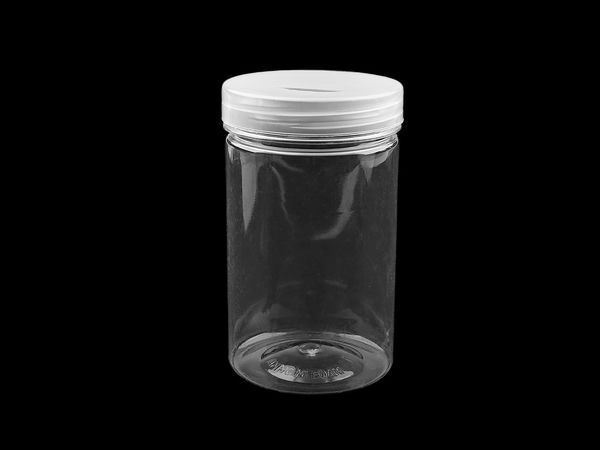Tub de depozitare din plastic transparent cu capac cu filet, diametru 5,6 cm – Organizator transparent pentru lucru manual, mărgele și articole de galanterie