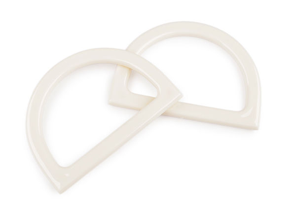 Mânere premium din plastic pentru genți (12 x 8,5 cm) pentru confecționarea de genți și poșete - Articole de galanterie pentru lucru manual și proiecte DIY