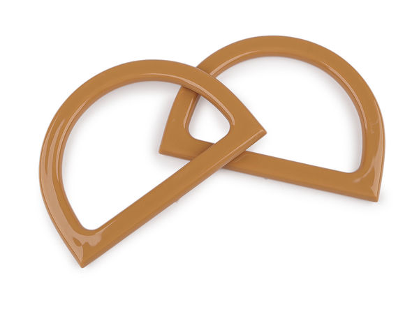 Mânere premium din plastic pentru genți (12 x 8,5 cm) pentru confecționarea de genți și poșete - Articole de galanterie pentru lucru manual și proiecte DIY