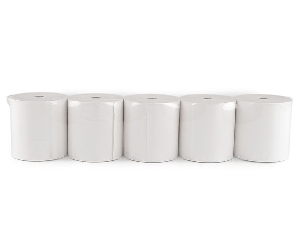 Role de hârtie termică premium pentru case de marcat 80mm x 80mm (lungime 80m, tub interior 12mm)