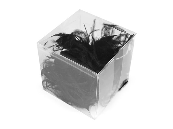 Broșă din pene și clemă de păr tip fascinator Ø 22 cm - Accesoriu spectaculos pentru ocazii speciale