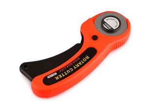 Cuter rotativ ergonomic de 45 mm cu lamă retractabilă de siguranță - Morcov