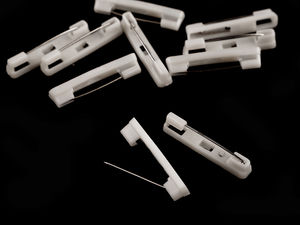 Baze ace de broșă 5 x 31 mm - Bază cu lipire pentru broșe DIY, cocarde și ecusoane