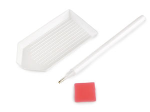 Stilou aplicator ergonomic pentru pictură cu diamante și lucru manual DIY - Alb
