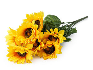 Buchet vibrant de floarea-soarelui artificială - Aranjament floral decorativ cu aspect natural pentru casă și evenimente