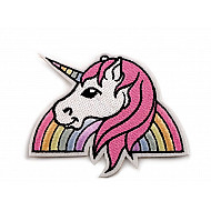 Aplicatie termoadeziva - Unicorn curcubeu - 7.8*9.2cm