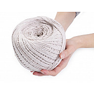 Fir bumbac / șnur macrame, 600 g - ecru deschis