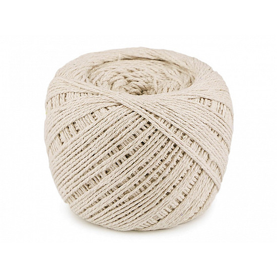 Fir bumbac / șnur macrame, 600 g - ecru