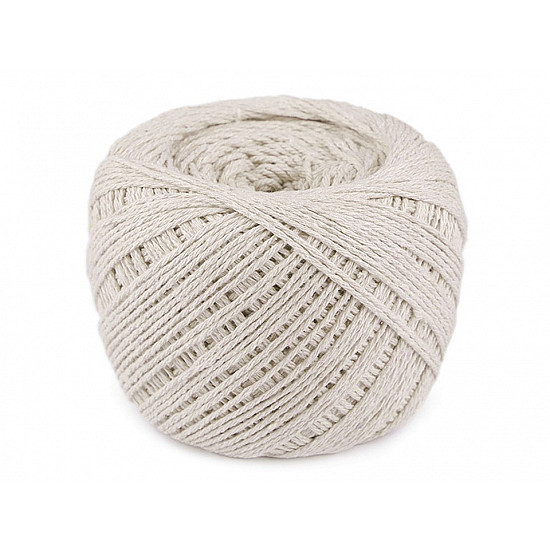 Fir bumbac / șnur macrame, 600 g - ecru deschis