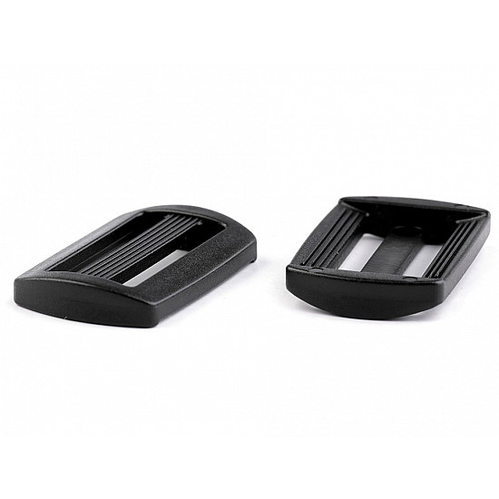 Reglor / Cataramă plastic, lățime 30 mm (pachet 10 buc.) - negru