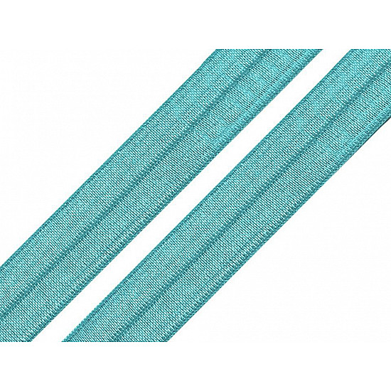 Bias elastic, lățime 16 mm (pachet 5 m) - turcoaz