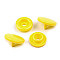 Capse plastic diametru 12 mm (pachet 50 seturi) - galben