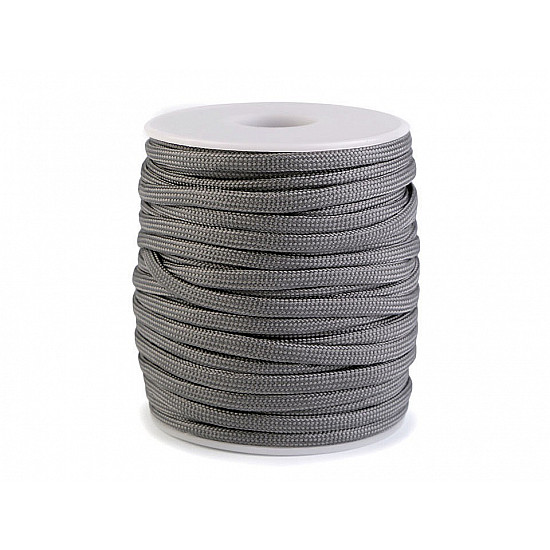 Cordelină paracord, Ø4 mm (rola 25 m) - gri