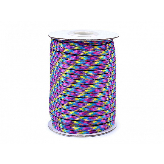 Cordelină paracord, Ø4 mm (rola 25 m) - lila - roz