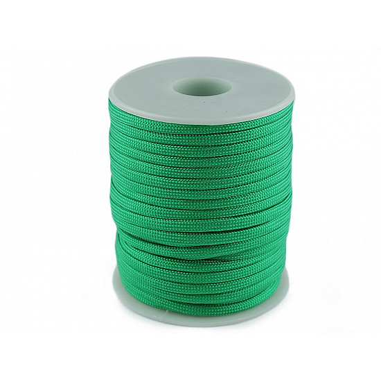 Cordelină paracord, Ø4 mm (rola 25 m) - verde irlandez