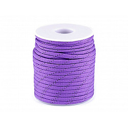 Cordelină paracord cu fir reflectorizant, Ø4 mm (rola 5 m) - violet deschis