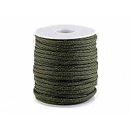 Cordelină paracord cu fir reflectorizant, Ø4 mm (rola 5 m) - verde