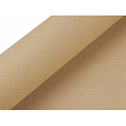 Etamină pentru brodat Kanava, lățime 50 cm (rola 5 m) - natural mediu