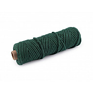 Șnur de bumbac macrame Ø3 mm (rola 50 m) - verde închis