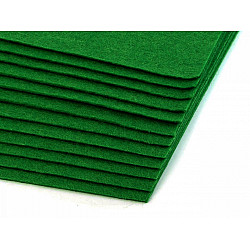 Coli fetru, 20x30 cm, 300 g / m², 2 bucati - verde