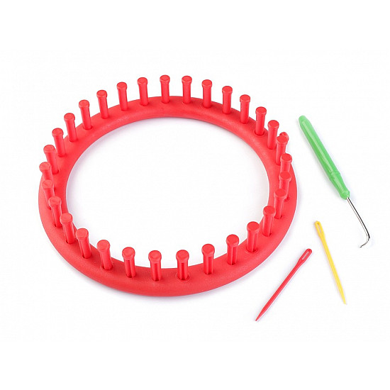 Gherghef pentru tricotat circular, set 4 piese, Ø19 cm