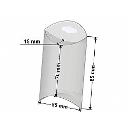 Cutie plastic euroholder, 5x8,5 cm (pachet 10 Buc.)