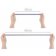 Elastic lat simplu, lățime 7 mm (card 5 m) - gri