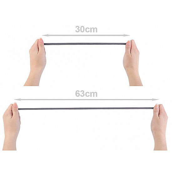 Elastic lat confecții, lățime 7 mm (rola 50 m) - galben