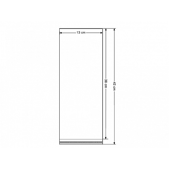 Pungi cu clapetă adezivă, 13x38 cm (pachet 100 Buc.)