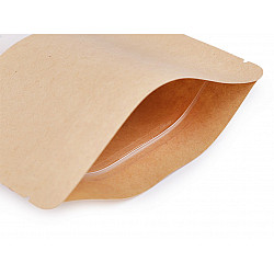 Pungi cu fermoar ziplock resigilabile (pachet 10 Buc.) - (10 x 15 cm) natural mediu