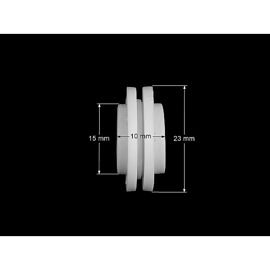 Nasture magnetic, Ø23 mm, negru, 2 set