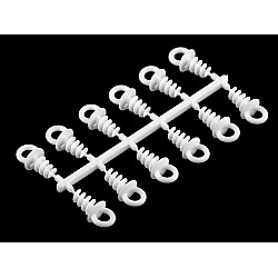 Agățători pentru polistiren, 1,1x2,5 cm (set 12 Buc.) - alb lăptos