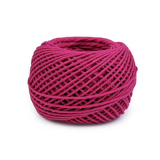 Aţă bumbac pentru croșetat, 40 g, fuchsia închis