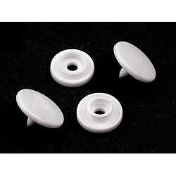 Capse plastic, Ø10 mm, alb, 50 set