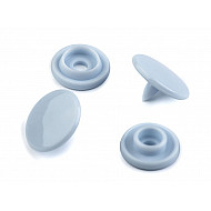 Capse plastic, Ø10 mm, bleu gheață, 50 set