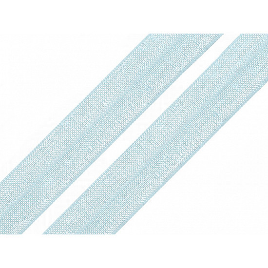 Elastic bias, lățime 20 mm (card 25 m) - bleu gheață