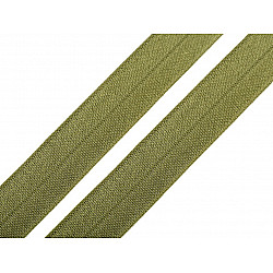 Elastic bias, lățime 20 mm (card 25 m) - verde kaki