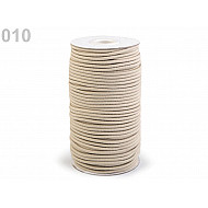 Elastic rotund, Ø3 mm (rola 50 m) - bej