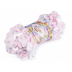 Fir de tricotat Alize Puffy color, 100 g, roz foarte deschis