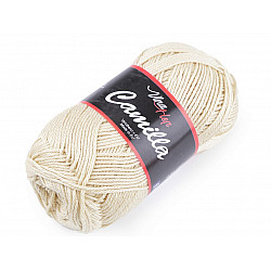 Fir de tricotat Camilla, 50 g - bej foarte deschis